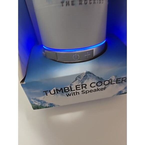 Coors Light Stainless Steel Tumbler Cooler w/ Speaker Grey NIB - Picture 10 of 16